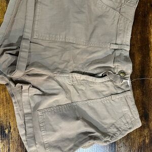 Cosmic Blue Love Tan Cargo Shorts